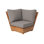 Arrihanna Outdoor Teak Corner Wedge Lounge Chair