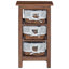 38cm W Solid Wood Bedside Table
