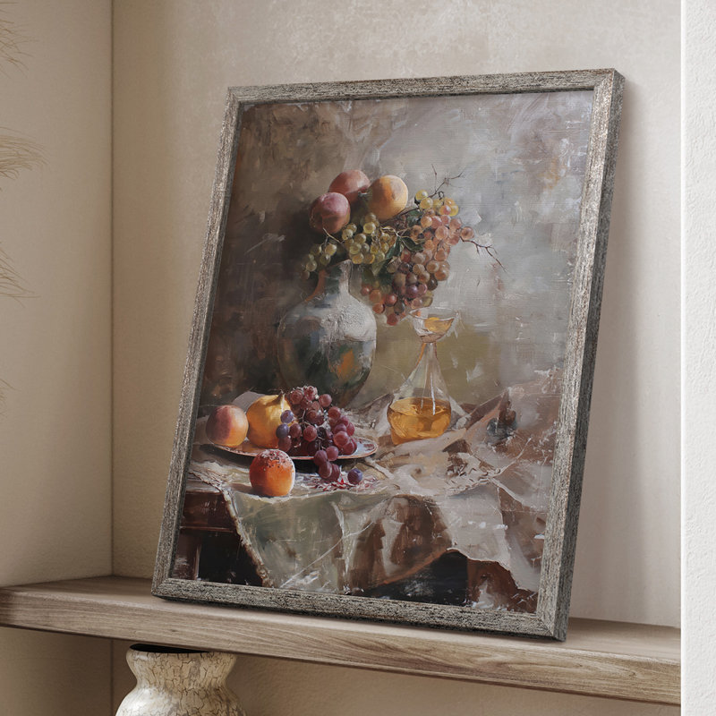 Reproduction encadrée FLORAL Series DCC XXII - bois massif, H 30 po x l 24 po