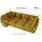 Degennaro 8 Seat Corduroy Convertible Modular Sectional Sleeper With Storage-2013581260
