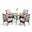 Armisha 4 - Person Patio Dining Set with Square Table , Cushions Included
