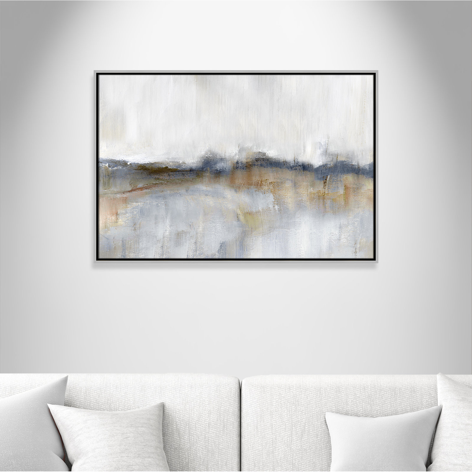Autumnal Tide Print by Nan, 25.5" H x 37.5" W, Silver