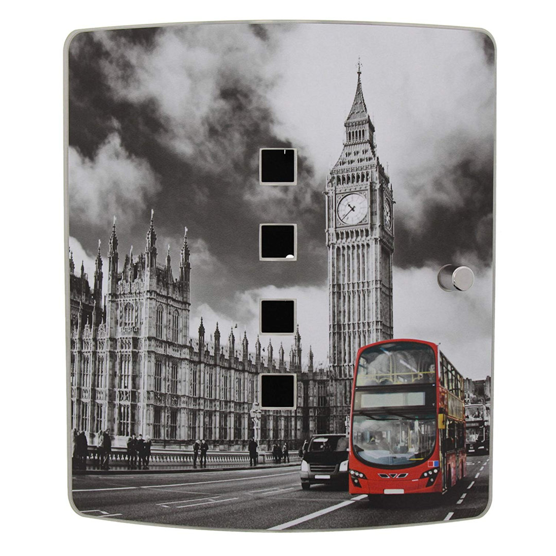Big Ben 10 Hook Wall Mounted Stainless Steel Locking Key Cabinet