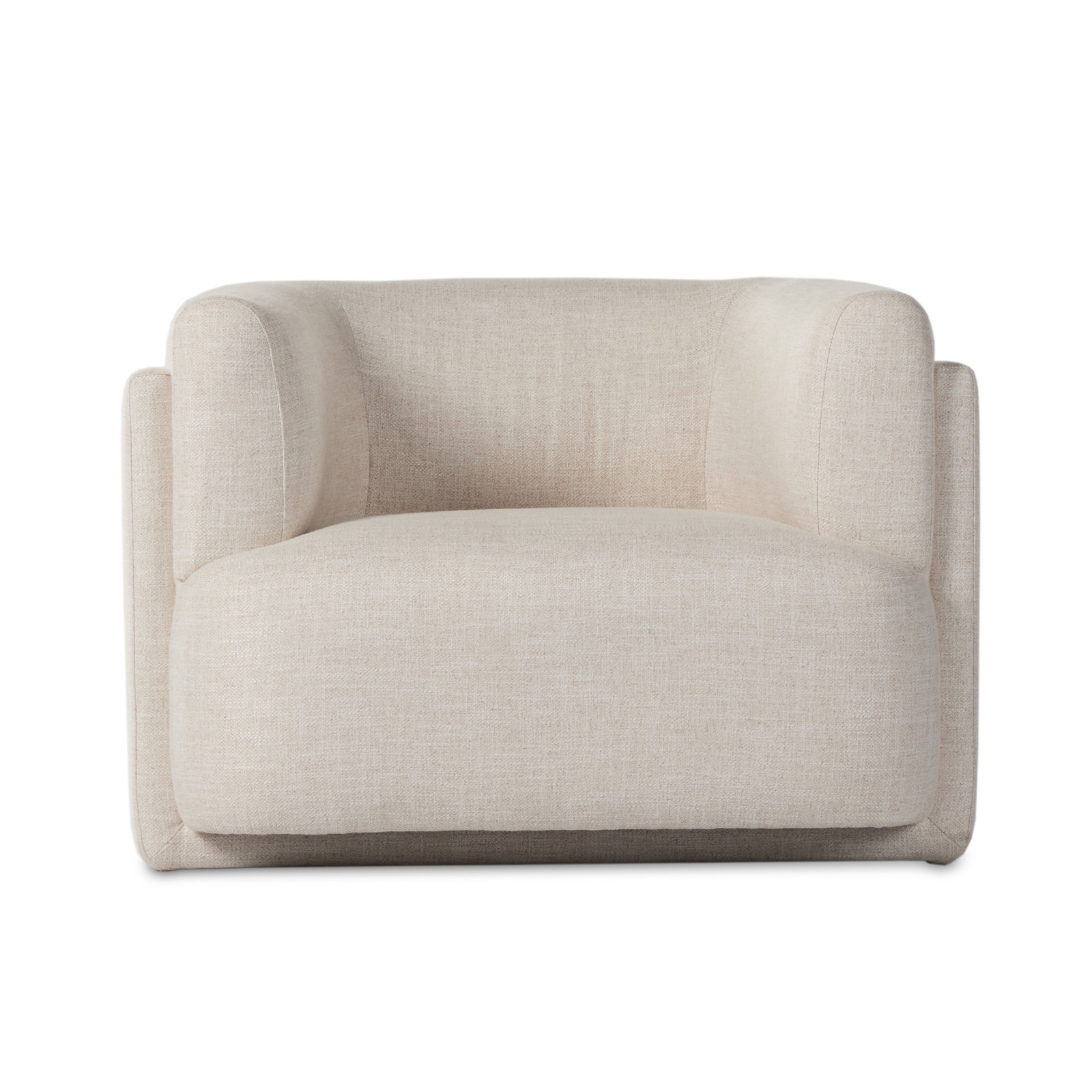 Rue Barrel Chair, Dove Crescent Rayon / Viscose