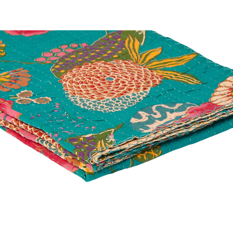 Kantha Knitted Throw Blanket