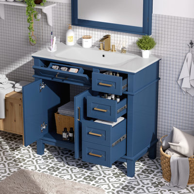 Meuble-lavabo moderne 36 "avec lavabo en céramique