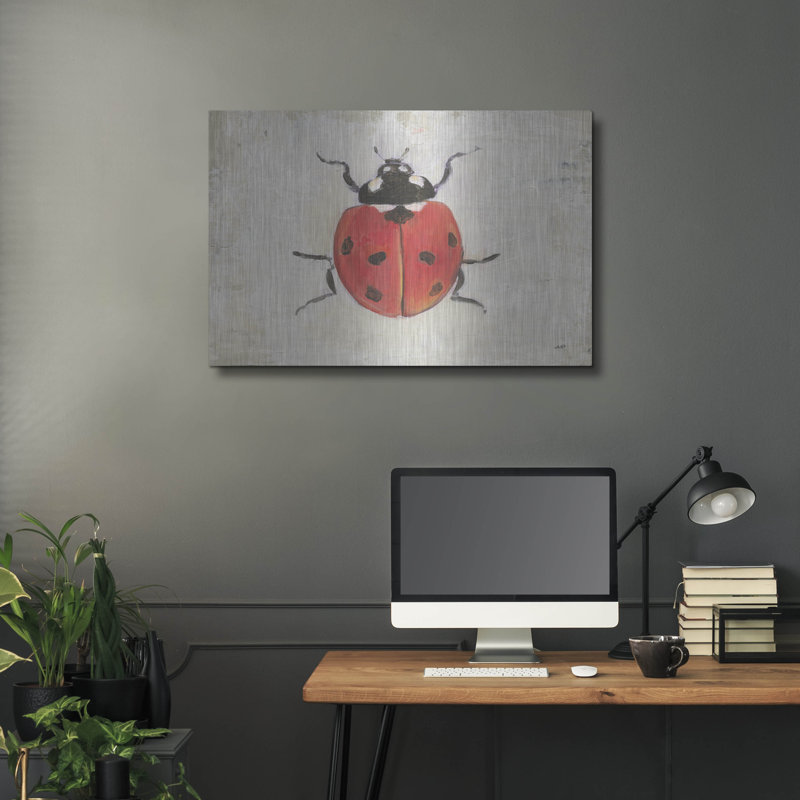 Art mural en métal «Garden Beauties 1» par Julia Purinton, H 24 po x l 36 po