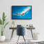 Diving Jump - Red Framed Canvas Art for Home Decor