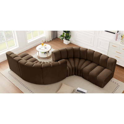 Ivancea Upholstered Curved Sectional Reversible
