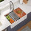 Rectangular Single Basin Farmhouse Sink Ceramic Workstation Kitchen Sink with Accessories-123599126