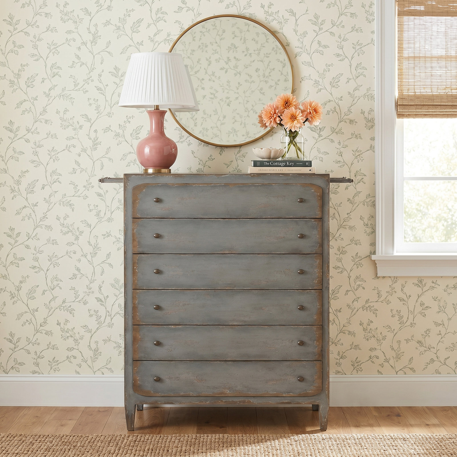 Chamberlain 6 - Drawer Dresser, Speckled Gray