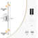 Rechargeable Wireless Wall Sconce Set With Remote Control, 350° Rotating Dimmable LED Lights, Timer Function, Touch Control For Living Room, Bedroom