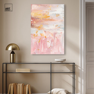 Toile rose quartz par Art Remedy