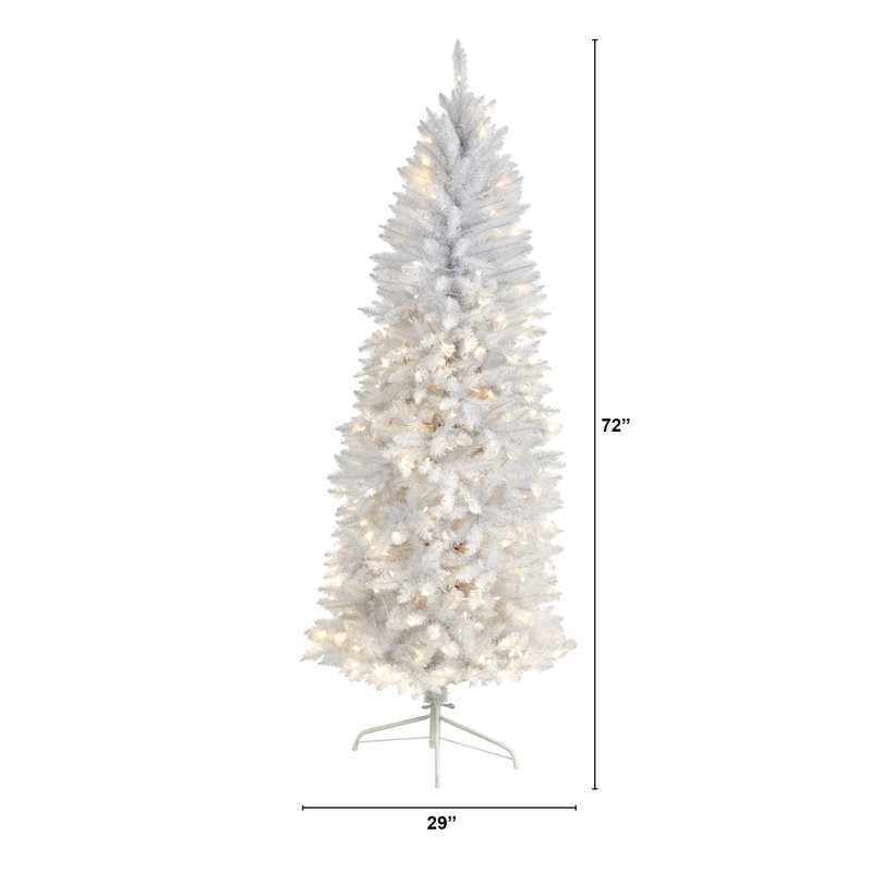 Lighted Artificial Christmas Tree, 6'