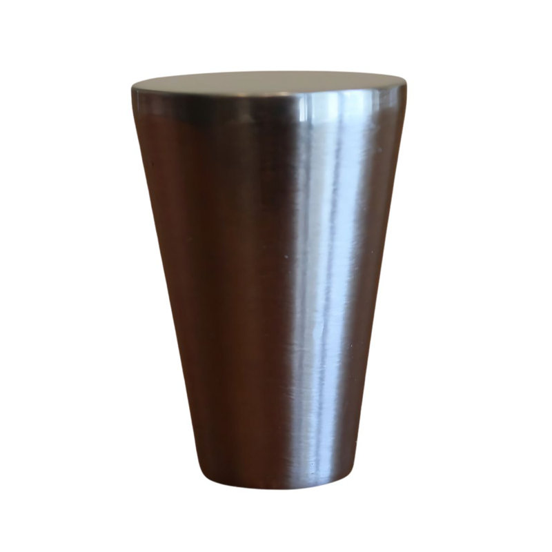 Lampe conique moderne en forme de cône nickel poli, H 1,25 po