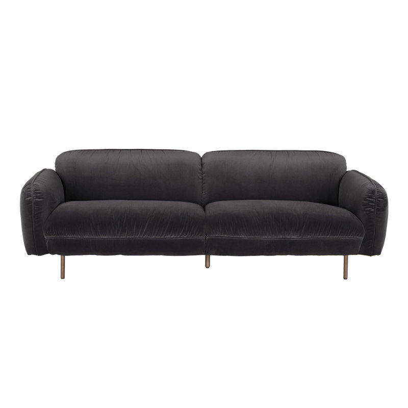 Franklin Sofa, Grey Velvet
