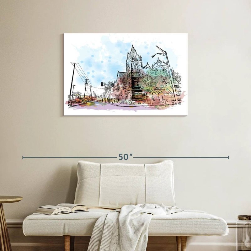 Sirci Fort Wayne Street Corner, H 24 po x l 36 po