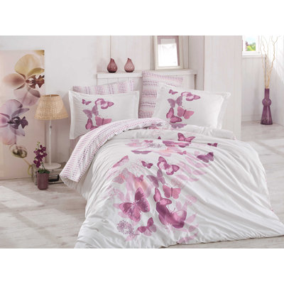 Ensemble de housse de couette 100% coton 4 pièces Crosier
