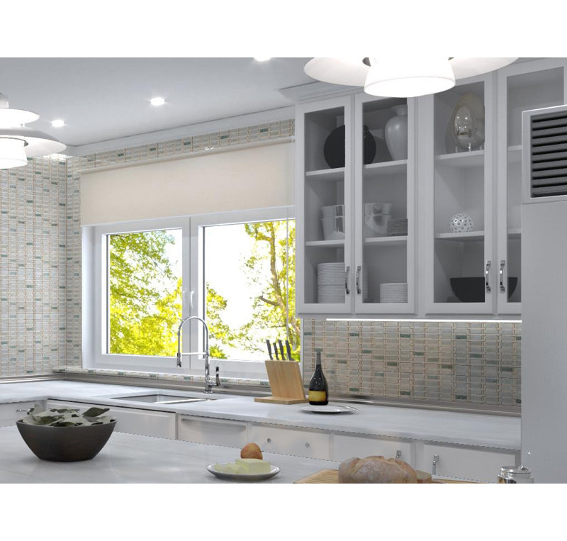 Dosseret de cuisine en mosaïque de pierre naturelle 1 "x 4" Evon, salle de bain, douche, piscine, mur et carrelage