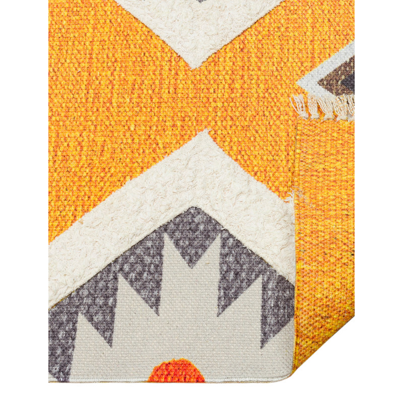 Tapis intérieur / extérieur en coton Iyleen, Rectangle 2 pi 7 po x 4 pi 11 po