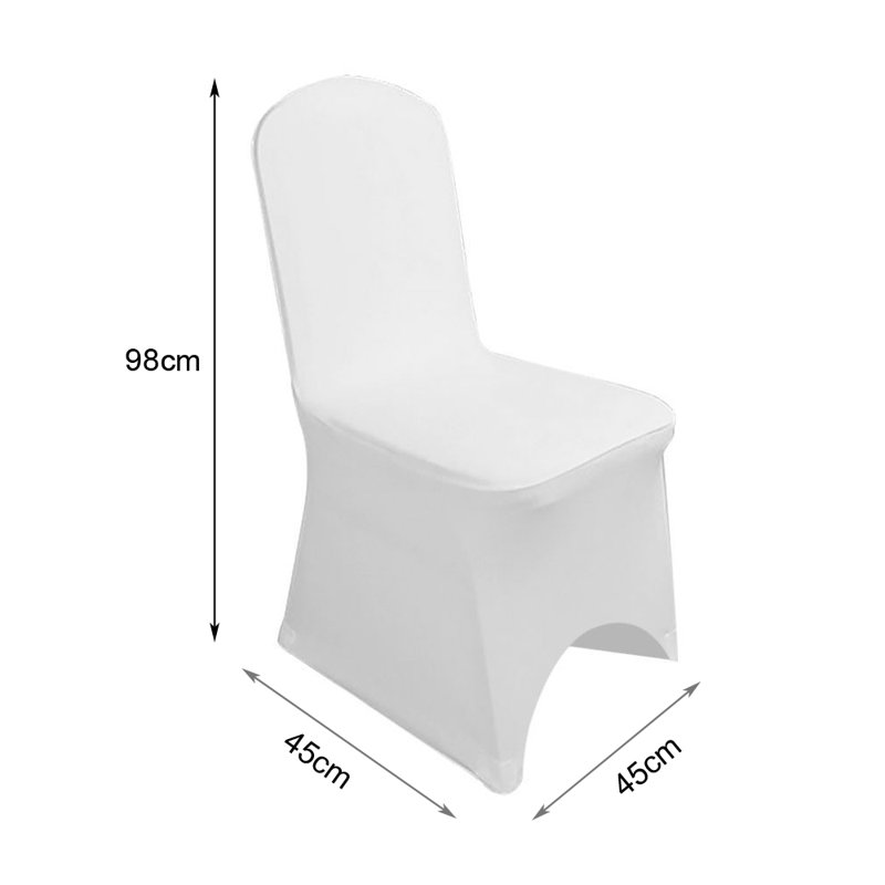 Housse extensible pour chaise, Blanc
