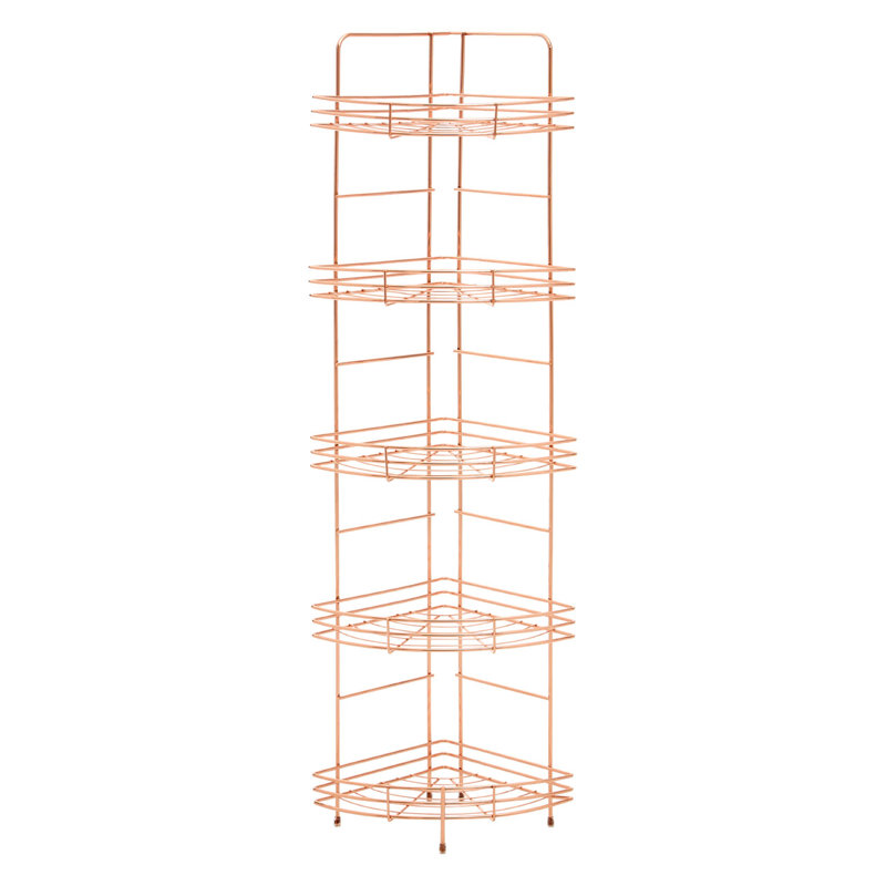 Corner 21 x 86cm Bathroom Caddy, Copper