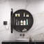 Gervon Lighted Surface Framed Round Medicine Cabinet Mirror Adjustable Shelf & AC Outlets-98501389-106226540