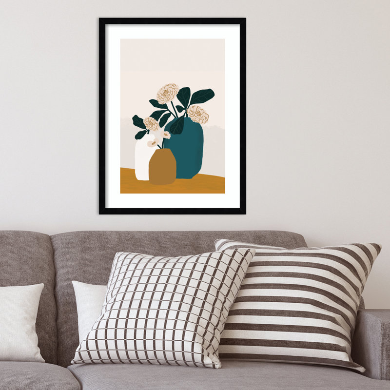 Stillness by Oris Eddu, 17" H x 13" W, Black Framed