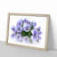 Lilac Pansy Flowers in Abstract - Picture Frame Painting Print-55772463-55772462