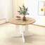 Table de salle à manger pour table de ferme ovale extensible 59 po x 43 po avec tréteaux à feuilles amovibles blanc