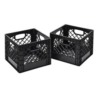 Caisse de rangement avec poignées 16 pintes Juggernaut, noir, ensemble de 2 (paquet de 2)
