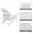 Shandel Weather Resistant HIPS Adirondack Chair-1308759679
