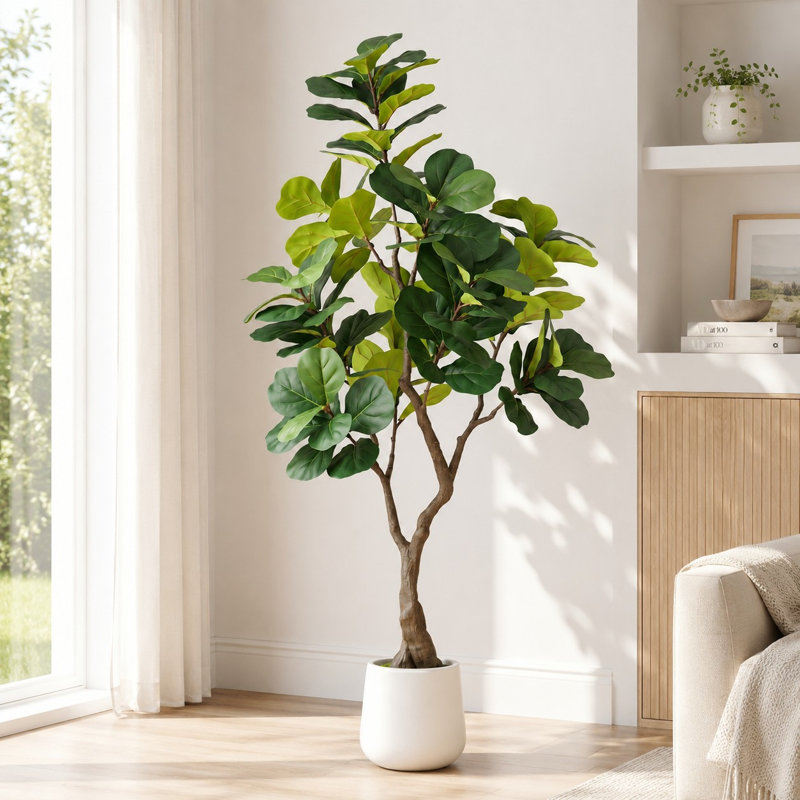 Plante de figuier artificiel 6 pi 6 pi pour décoration de maison et de bureau