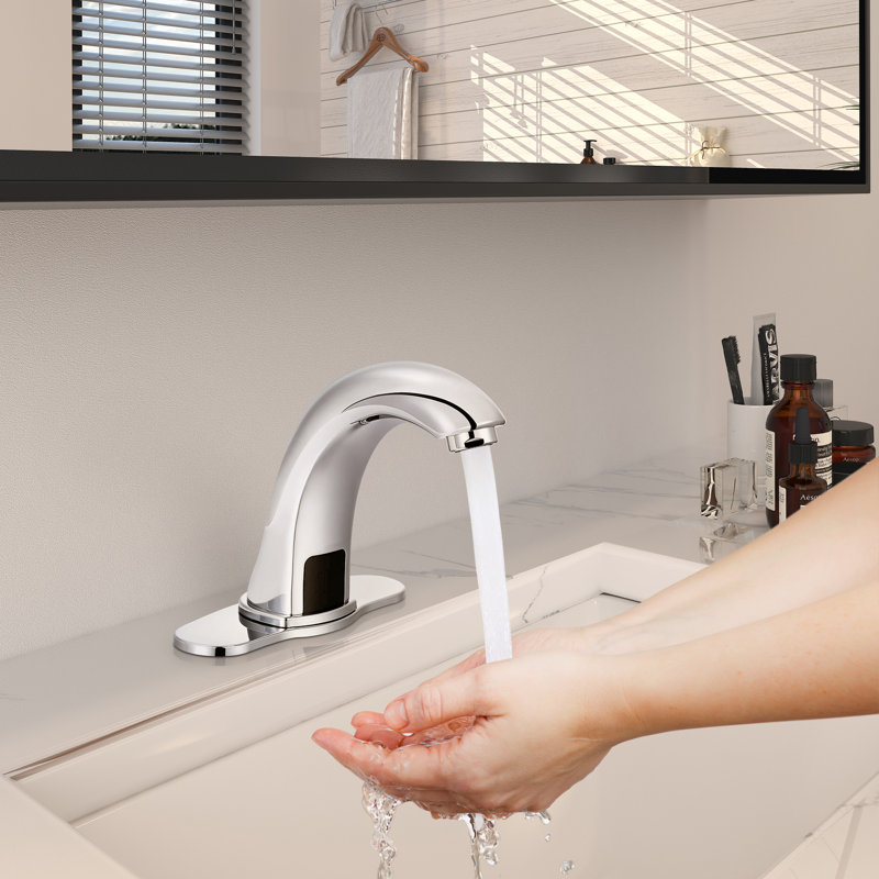 Chrome Hands-Free Automatic Sensor Bathroom Faucet