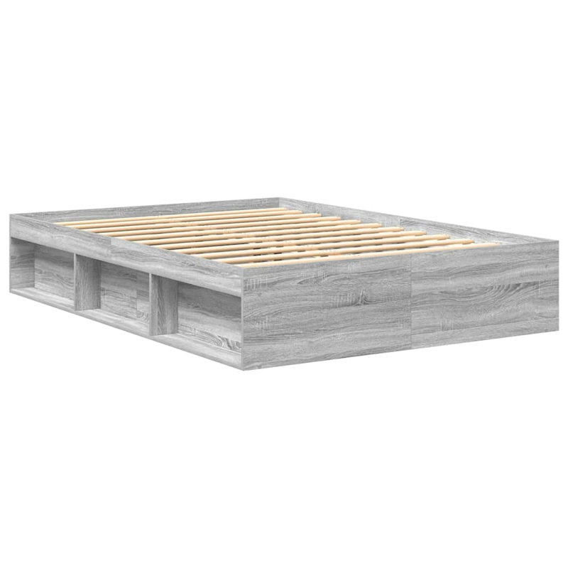 Afriani Storage Bed, Small Double (4'), Grey Sonoma