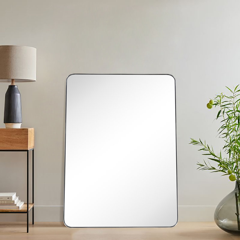 Miroir de salle de bain Javeion, Nickel brossé, 40 po x 30 po