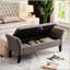 Banc de lit avec velours de rangement-1152323741
