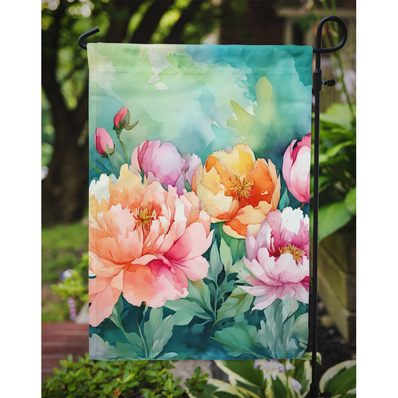 Drapeau de jardin double en polyester H 15,5 po x l 11,25 po