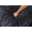 Canapé modulaire confortable en forme de L modulaire en chenille noir pour le salon