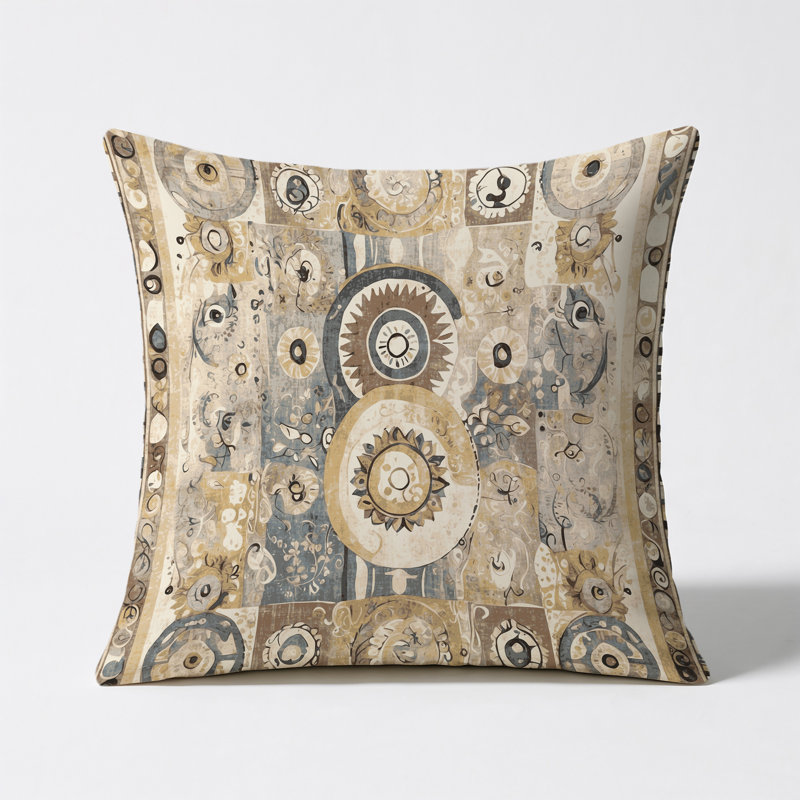 Energetic Streak Indoor And Outdoor Pillow, Square 16"