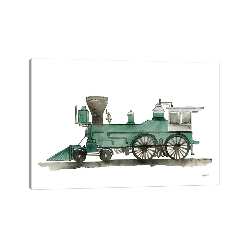 Train Locamotive by Kelsey McNatt - Print on Canvas, Wrapped Canvas, 66.04 cm H x 45.72 cm W x 3.175 cm D
