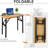 Need Small Desk 31 1/2" No Assembly Foldable Writing Table,Sturdy And Heavy Duty Folding Computer Desks For Small Space/Home Office/Dormitory AC5BW(80 * 40)-323898506-323898510