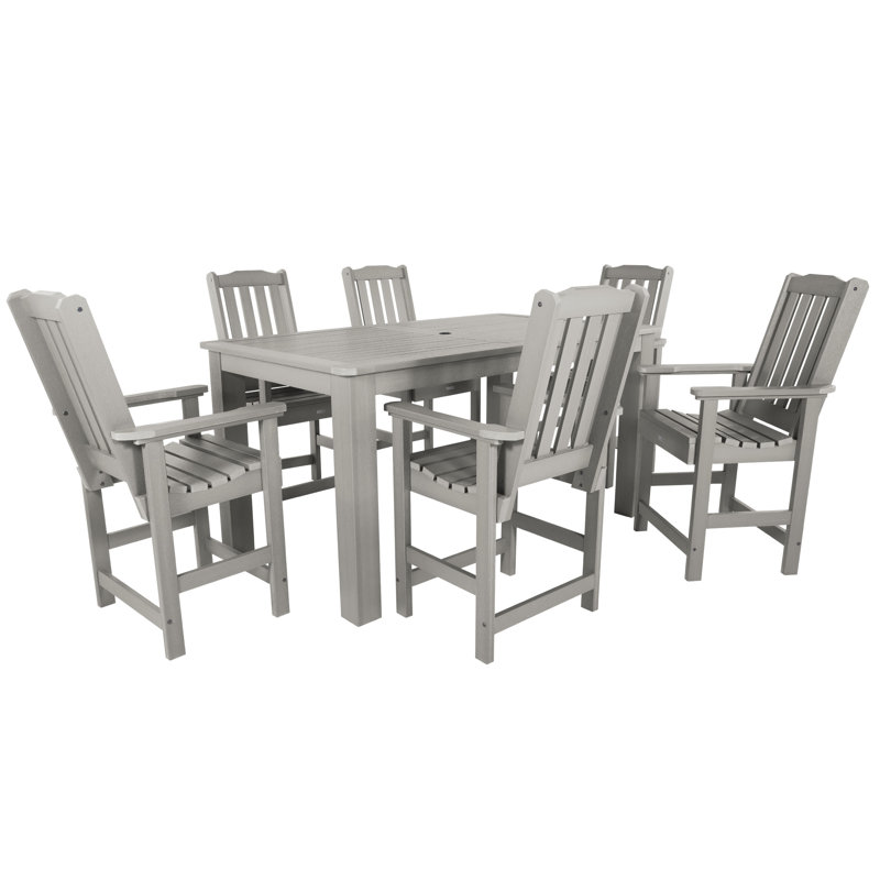 Ensemble repas pour 6 personnes Kile, Gris havre, L 72 po x l 42 po x H 36 po