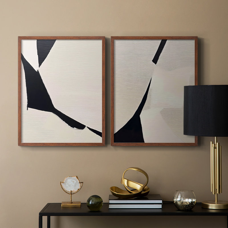 Série ABSTRACT DCxxix - reproduction encadrée de qualité supérieure - prête à être accrochée - aucun clou requis - aucun clou requis