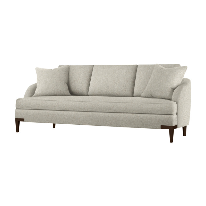 Lido Sofa, Smoke Polyester, Expresso