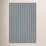Striped Area Rug in Gray/Beige