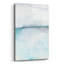 Art mural en verre épique «Tides Of Indigo No. 1» par Michelle Oppenheimer, 16 po x 24 po-116354592
