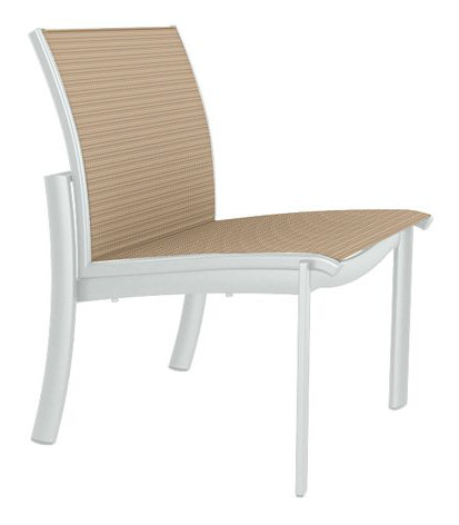 Kor Outdoor Dining Side Chair, Snow, Rincon