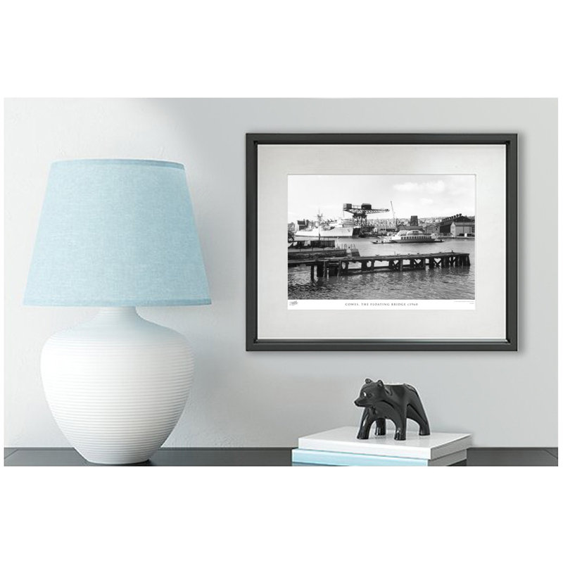 Cowes, the Floating Bridge C1960 1 Piece Single Picture Frame Wall Art, 28cm H x 36cm W x 2.3cm D