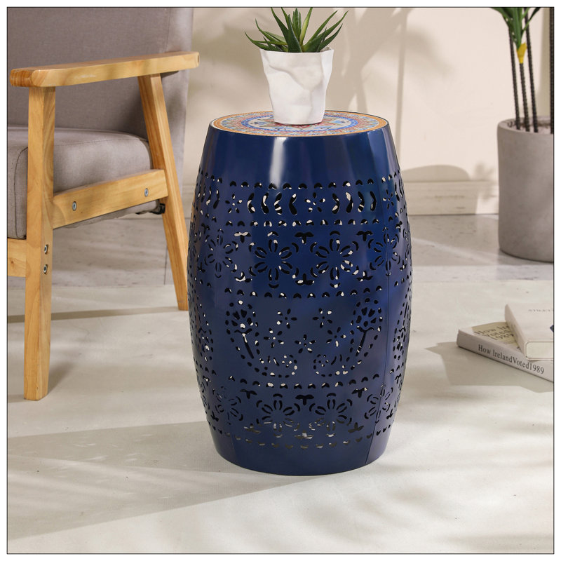 Table d'appoint RUBY 12 po - Bleu foncé, Bleu très foncé
